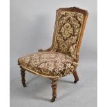 A Late Victorian/Edwardian Ladies Upholstered Nursing Chair