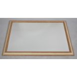 A Modern Gilt Framed Rectangular Wall Mirror, 102x72cm