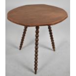 A Bobbin Legged Occasional Table with Replacement Top, 59cm Wide