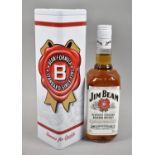 A Single Bottle of Jim Beam Kentucky Straight Bourbon Whiskey in Presentation Tin.