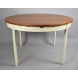 A 1970's Circular Teak Top Extending Dining Table, 117cm Diameter