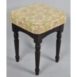 A Modern Tapestry Topped Stool
