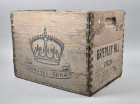 A Vintage Wooden Twelve Bottle Carrier for Gardner Shaw, Brierley Hill, 41x30cms
