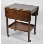 A Mid 20th Century Two Tier Drop Leaf Trolley, 60cms Long