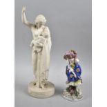 A 19th Century Parian Figure Group by William Beattie, "Hannah", (Condition Issues to Fingers),