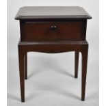 A Stag Mahogany Bedside Drawer, 45cm wide
