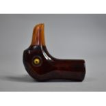 An Early/Mid 20th Century Bakelite Novelty Umbrella Handle in the Form of a Birds Head, 7cms High