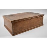 An Edwardian Oak Bible Box with hinged Lid, 46cms by 29cms by 15cms High