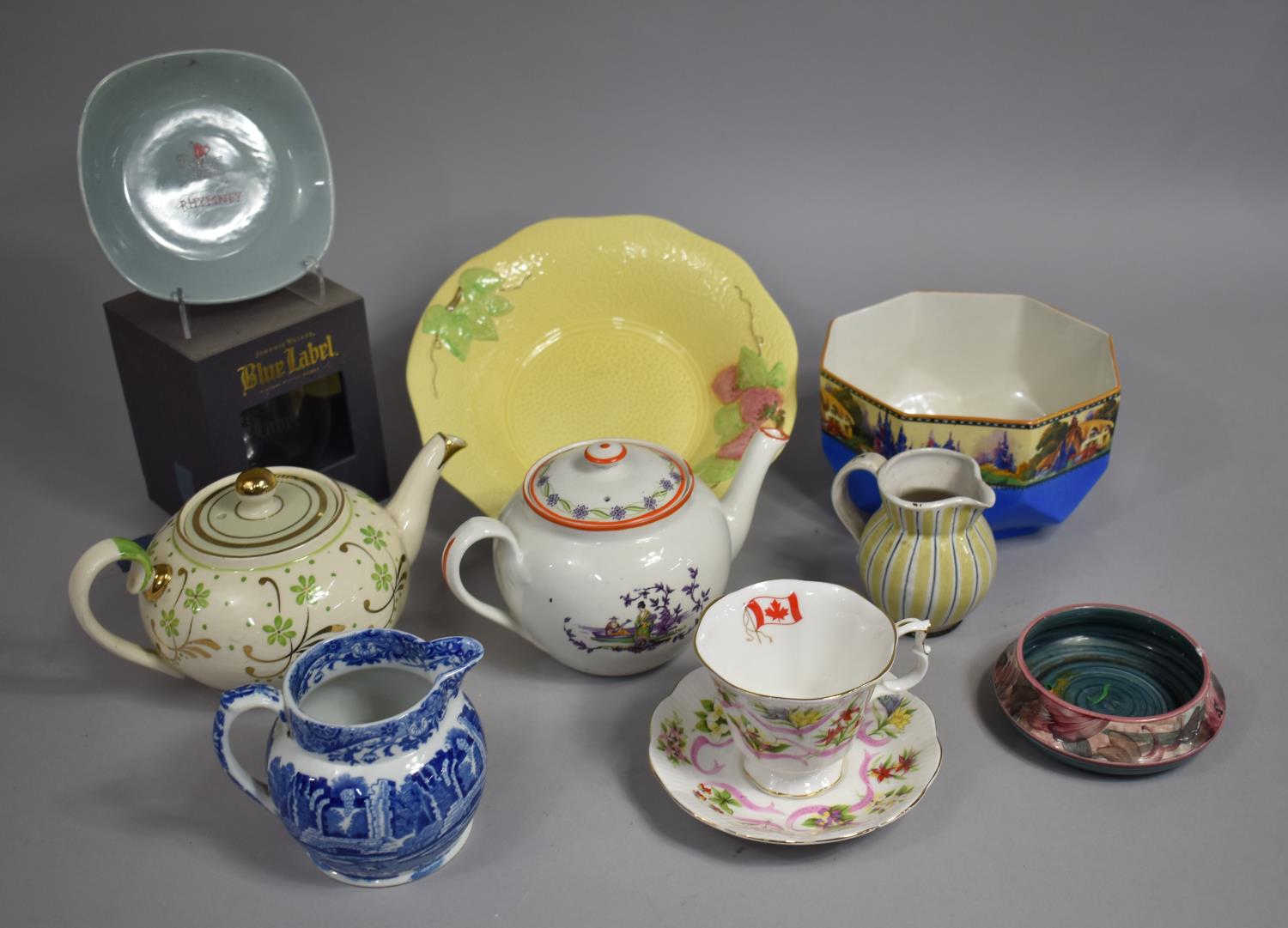 A Collection of Various Ceramics to Comprise Rhymney Advertising Ashtray, Royal Winton Melbaware