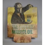 A Mid 20th Century Cardboard Advertising Sign for BP Long Life Oil, 72cms Wide and 95cms High