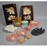 A Collection of Various Items to Comprise Resin Shell Desk Top Paperweight/Ornament, Marle Stone