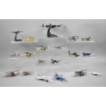 A Collection of Various Diecast Aeroplane Models including Concorde and Lancaster