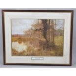 A Framed Print, Autumn Landscape, After E W Waite, 40x29cm