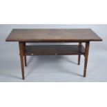 A 1970's Mahogany Coffee Table with Stretcher Shelf, 97cm wide