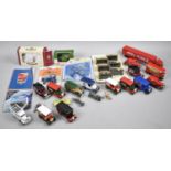 A Collection of Various Boxed and Loose Diecast Toys to include vintage Vans Etc