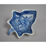 An Early 19th Century Pearlware Blue and White Pickle Dish, Some Condition Issues
