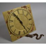 An 18th century long Case Clock Movement for Full Restoration, with Modern 12" Brass Dial with