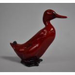 A Royal Doulton Flambe Duck, 16cm high