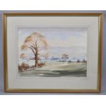 A Framed Watercolour Depicting Rural Scene, Signed J Wareham, 38cms by 27cms