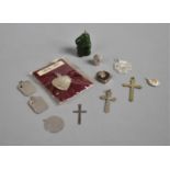 A Collection of Silver Pendants, Crucifix etc