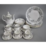 A Royal Albert Brigadoon Part Coffee Set to comprise Three Coffee Cans, Six Saucers, Four Bowls, Two