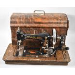 A Vintage American Manual Sewing Machine, Case AF