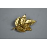 A Danish Sterling Silver Gilt Brooch by Eggert