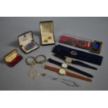 A Collection of Vintage Wrist Watches, Maltese Lockets etc