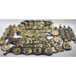 A Large Collection of Reproduction Horse Straps and Brasses