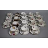 A Collection of Various Royal Albert Teacups and Saucers together with a Set of Royal Albert Rouge