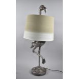 A Large Modern Novelty Table Lamp and Shade in the Form of a Flamingo, 84cms High