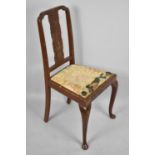 An Edwardian Chinoiserie Side Chair, Pad Seat Requires Reupholstery