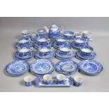 A Collection of Various Spode Blue and White Italian pattern and Other Teawares to include Eight