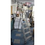 A Mid 20th Century Aluminium Six Step Step Ladder