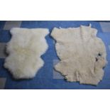 Two Sheep Skin Rugs