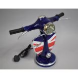 A Novelty Table Lamp in the Form of a Vespa Scooter, 33cms High