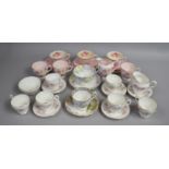 A Collection of Various Tea and Coffee Wares to include Tuscan, Clarice Cliff, Crown