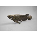 A Cast Bronze Study of a Fish, 29cms Long