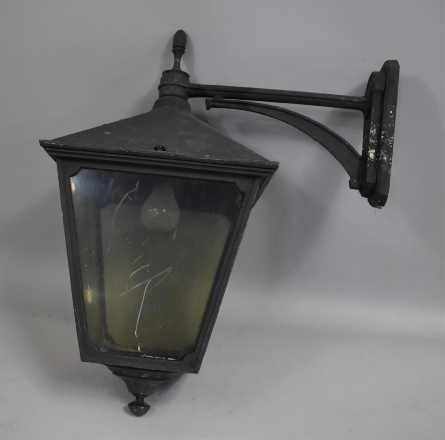 A Wall Hanging Victorian Style Outside Lamp, 63cms High