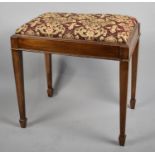 A Mid 20th Century Mahogany Framed Tapestry Upholstered Piano Stool, 56cms Wide