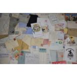 A Collection of Vintage Certificates, Letters, Invoices, Documents Etc