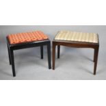 One Stag Dressing table Stool ad a Similar Smaller Example, Stained