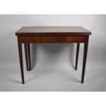 A Mahogany Lift and Twist Tea Table on Tapering Square Supports, 92cm wide