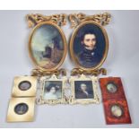 A Collection of Four Pairs of Modern Printed Miniatures