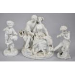 A Collection of Parian and Creamware Figural Ornaments, all with Condition issues