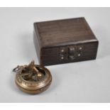 A Reproduction Cased Combination Compass and Sundial