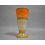 A Shelley Glazed Trumpet Vase, 20cms High