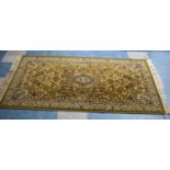 A Mid 20th Century Prado Orient Keshan Super Rug in Pure New Wood, 190x90cms