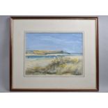 A Framed Watercolour by Phillipa Smith, Sailing Boats in Estuary, 30x22cms