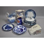 A Collection of Various Transfer Printed Items to include Jug, Tureen Etc